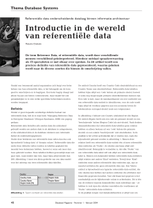 Introductie in de wereld van referentiële data