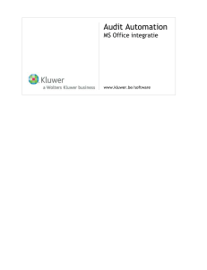 Integratie MS Office EXCEL