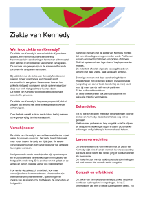Ziekte van Kennedy - Spierziekten Nederland