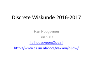 Discrete Wiskunde 2015-2016