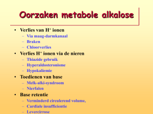 Metabole acidose en alkalose
