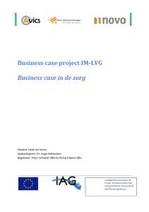 Business case project IM Business case in de zorg usiness case