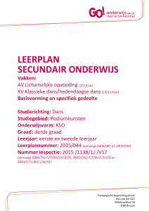 leerplan secundair onderwijs