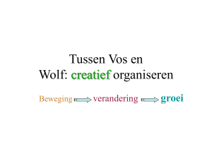 Tussen Vos en Wolf: creatief organiseren