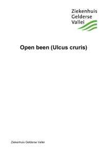 Open been (Ulcus cruris) - Ziekenhuis Gelderse Vallei
