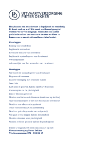 Checklist uitvaart Alkmaar - Uitvaartverzorging Pieter Dekker