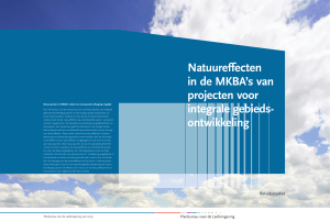 PBL rapport 500141004 Natuuteffecten in de MKBA`s van projecten