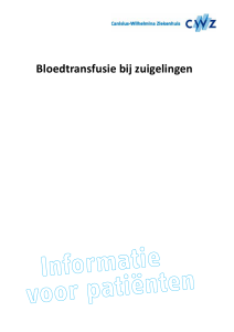 Bloedtransfusie bij zuigelingen