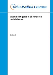 Vitamine D-gebruik bij kinderen met diabetes