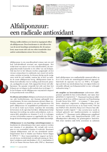 Alfaliponzuur: een radicale antioxidant