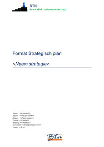 Format Strategisch plan