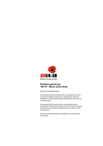 Richtlijnen gebruik logo `2014-18