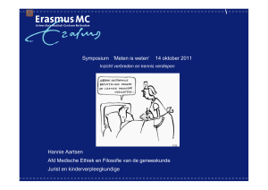 Symposium `Meten is weten` 14 oktober 2011 Hannie Aartsen Afd