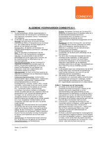 ALGEMENE VOORWAARDEN CONNEXYS B.V.