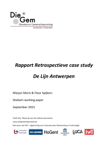 Rapport Retrospectieve case study De Lijn Antwerpen