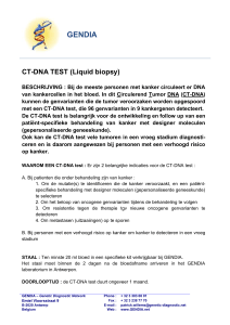 Infobrochure en Aanvraagformulier CT-DNA test