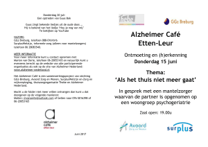 Alzheimer Cafe 15-6-2017 - Etten