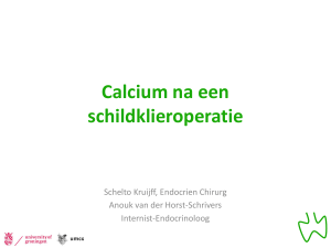 Calcium na een schildklieroperatie