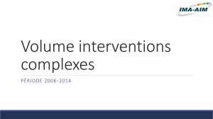 Volume interventions complexes - IMA-AIM