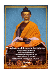 Vervolgcursus Introductie Boeddhisme