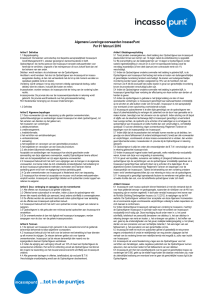 Algemene Leveringsvoorwaarden IncassoPunt Per 01 februari 2016
