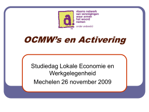 OCMW`s en Activering