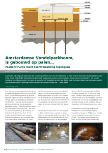 Amsterdamse Vondelparkboom, is gebouwd op palen…