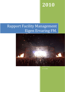 Rapport Facility Management Eigen Ervaring FM.