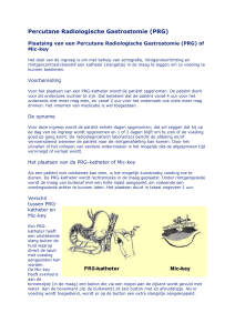 Percutane Radiologische Gastrostomie (PRG)