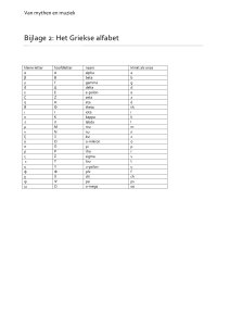 Bijlage 2: Het Griekse alfabet