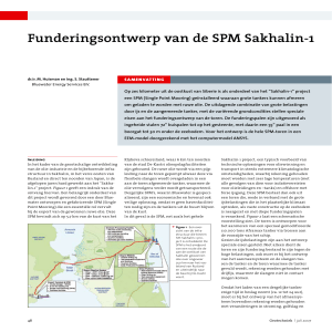 Funderingsontwerp van de SPM Sakhalin-1