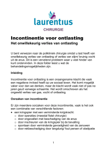 Incontinentie voor ontlasting - Laurentius Ziekenhuis Roermond
