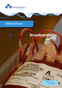 Brochure bloedtransfusie