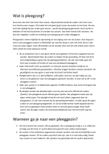Wat is pleegzorg - Pleegkinderen.nl