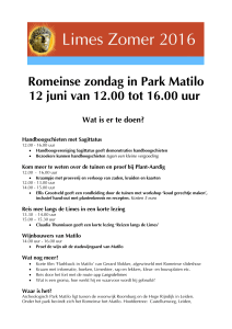 Romeinse zondag in Park Matilo 12 juni van 12.00 tot