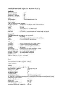 Technische informatie Aegon-zaal