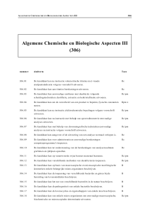 Algemene Chemische en Biologische Aspecten III (306)