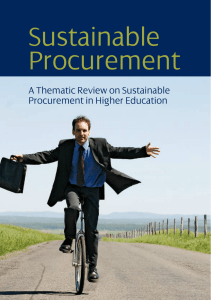 Sustainable Procurement