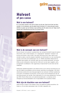 Holvoet of pes cavus - Orthopedisch Centrum Apeldoorn