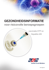 Folder beroepsgroepen hepatitis A/B