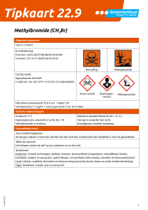 Tipkaart 22.9 Methylbromide