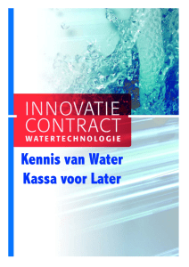 Innovatiecontract Watertechnologie Pagina 1 van 60