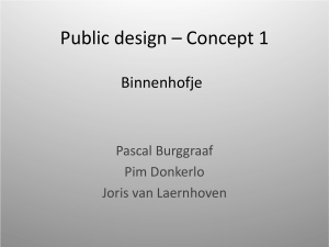 Concept 1 - Public and Critical Design