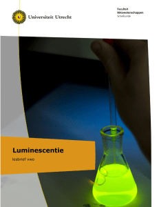 Lesbrief vwo Luminescentie - U