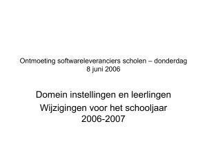 ppt bestandsoftwareleveranciers 8 juni 2006
