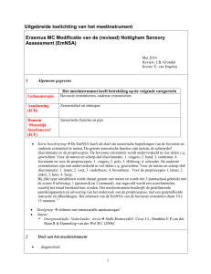 (revised) Nottigham Sensory Assessment (EmNSA)