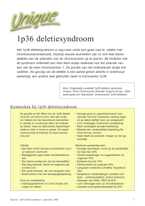 1p36 deletiesyndroom