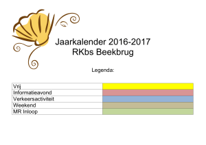 Jaarkalender 2016-2017