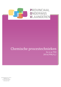 Chemische procestechnieken - Provinciaal Onderwijs Vlaanderen