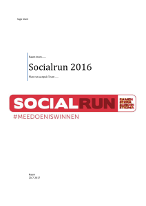 Socialrun 2014 - Samen Sterk zonder Stigma
